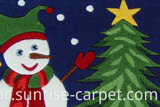 Acrylic Hand Tufted Carpet Chrismas Design